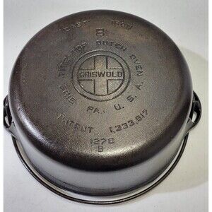 Griswold #8 Dutch Oven 1278 B Erie PA